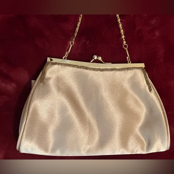 Vintage gorgeous clutch with removable chain - Picture 6 of 8